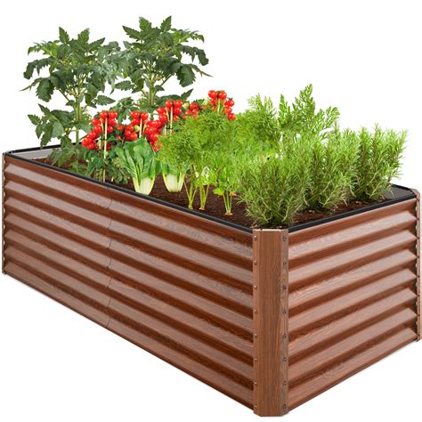 metal garden grow boxes|home depot raised garden beds.